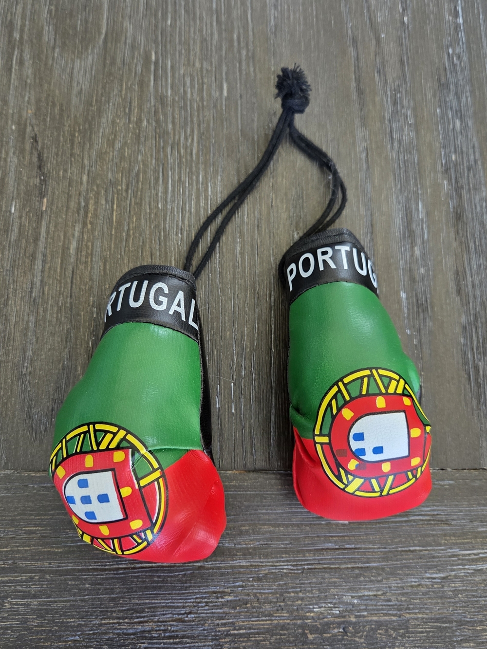 Portugal Green and Red Mini Boxing Gloves For MIRROR - Unbranded